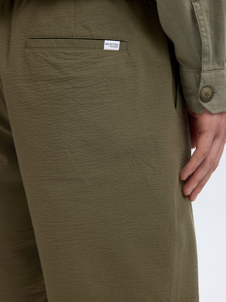SHORTS - Slhregular-Karl Seersucker Shorts - - Hr Ravn