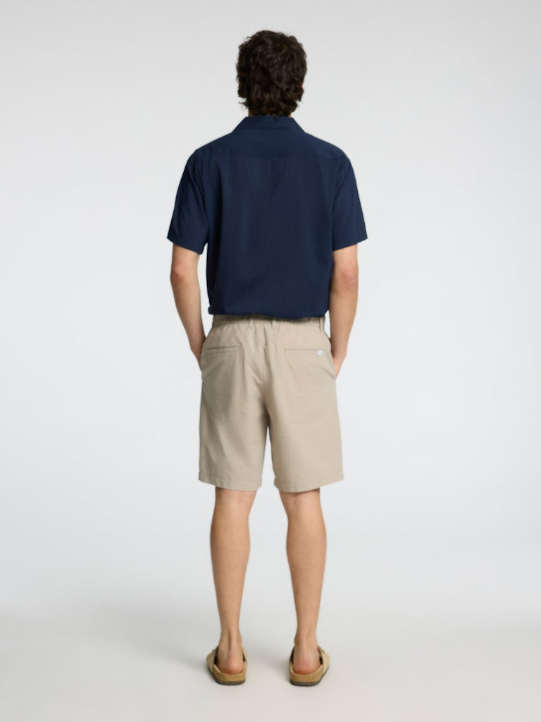 SHORTS - Slhregular-Karl Seersucker Shorts - - Hr Ravn