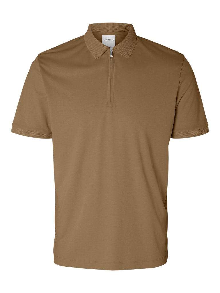 SlhFave Zip SS Polo