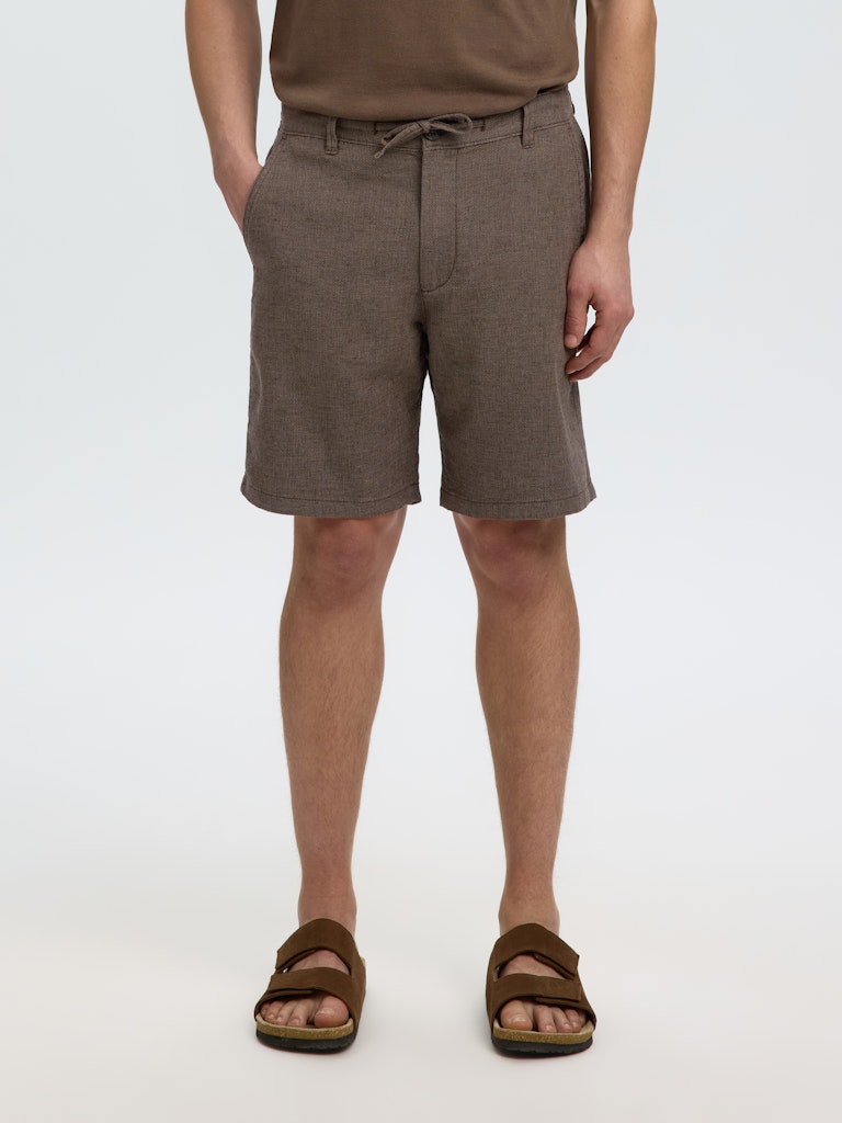 Slhregular-Brody Linen Bld Shorts Noos