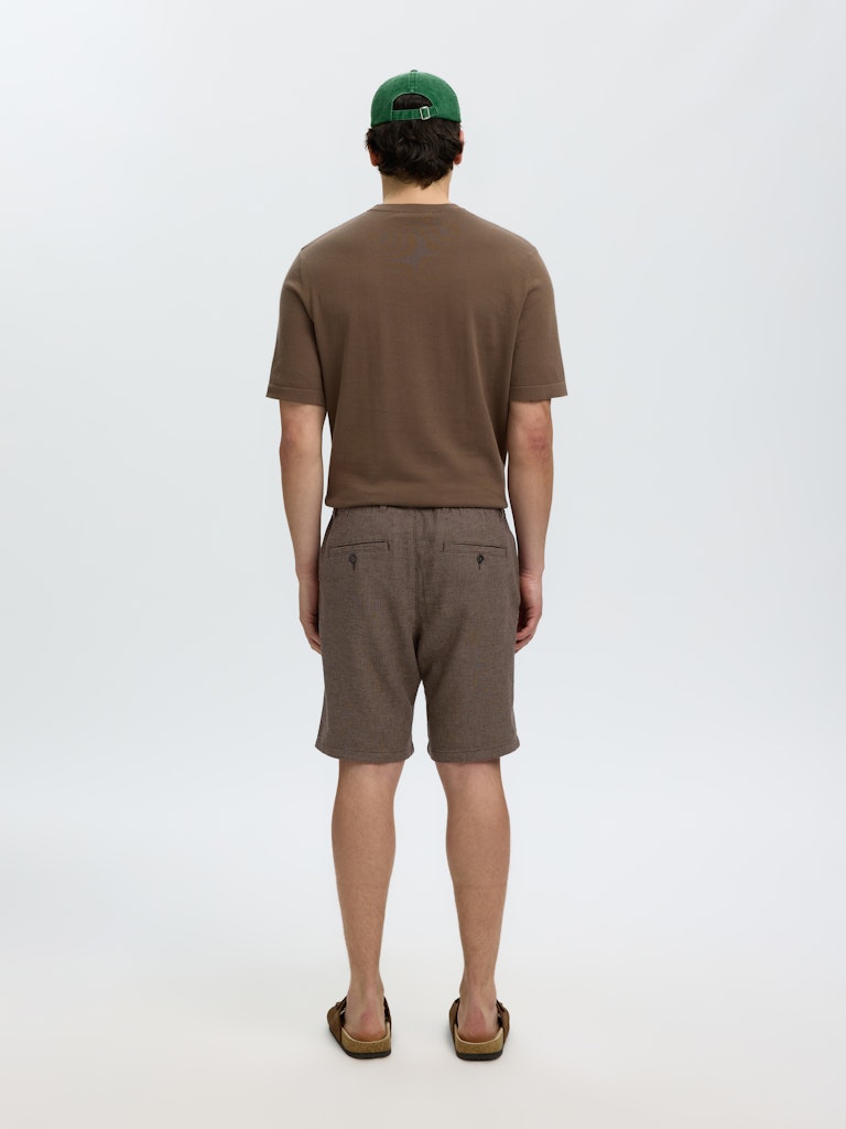 Slhregular-Brody Linen Bld Shorts Noos