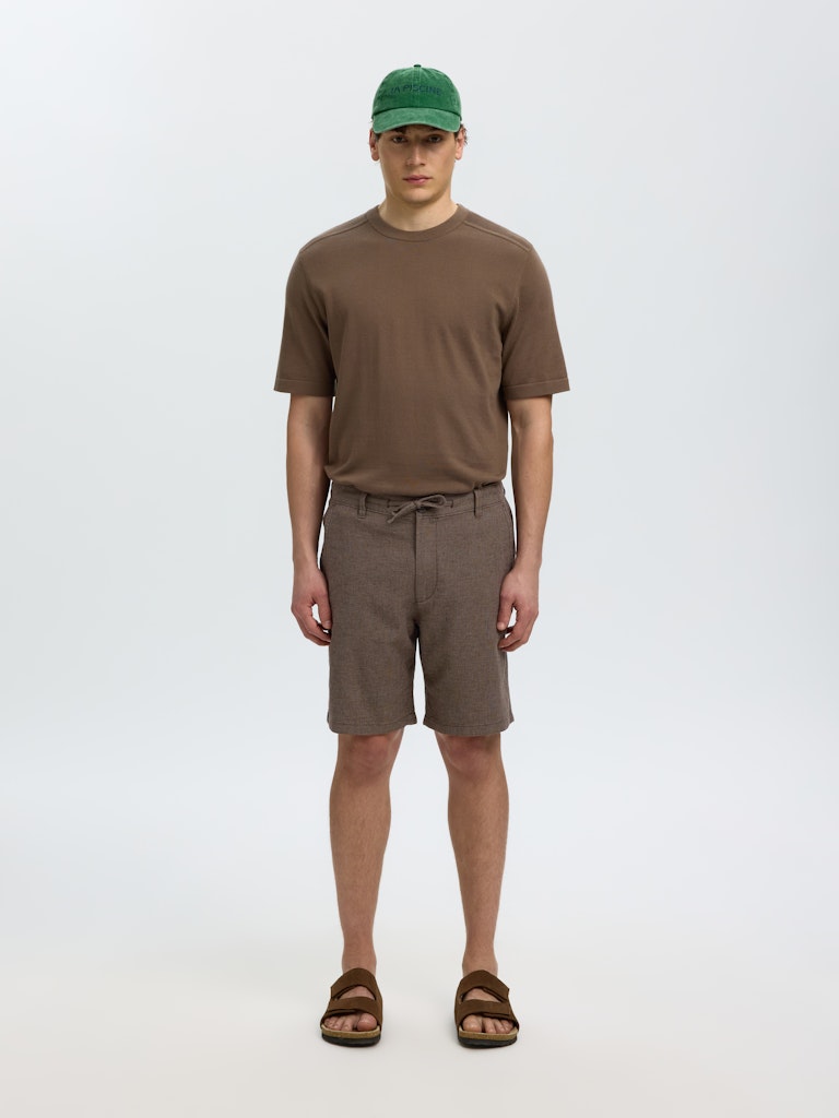 Slhregular-Brody Linen Bld Shorts Noos