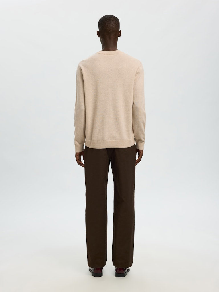 Slhtray Merino Brushed Relaxed Crew Neck