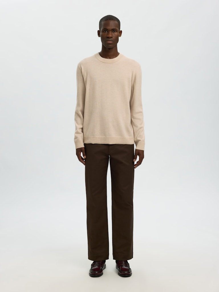 Slhtray Merino Brushed Relaxed Crew Neck
