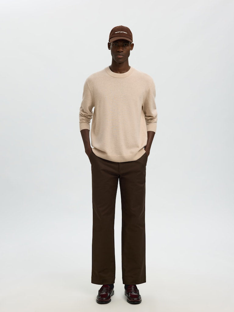 Slhtray Merino Brushed Relaxed Crew Neck