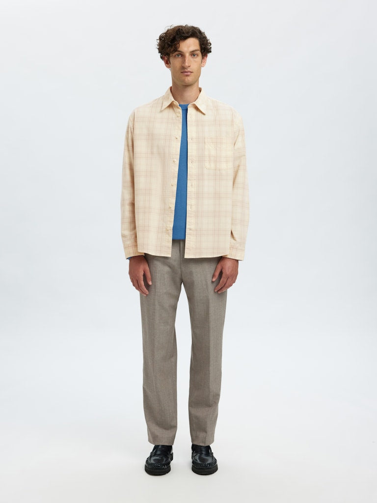 Slhregclaus Cord Yd Check LS Shirt