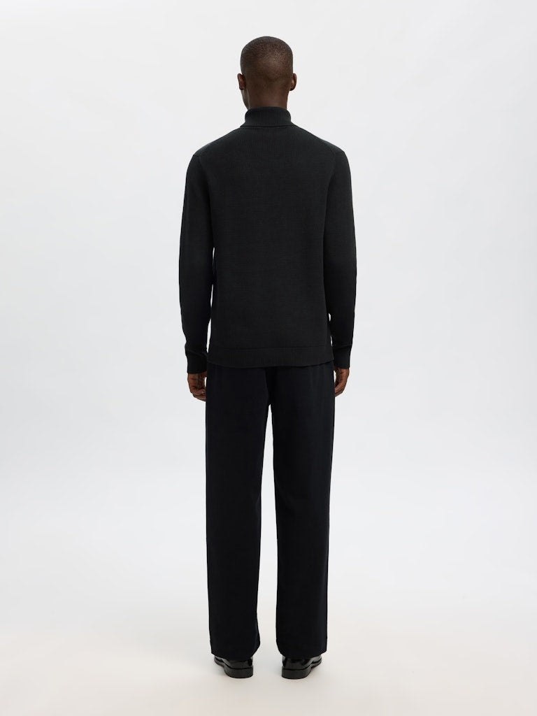 Slhdane LS Knit Structure Roll Neck Noos