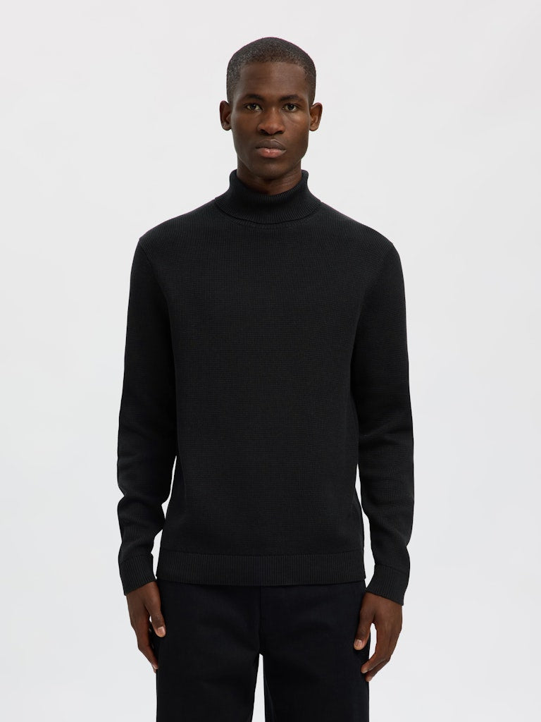 Slhdane LS Knit Structure Roll Neck Noos