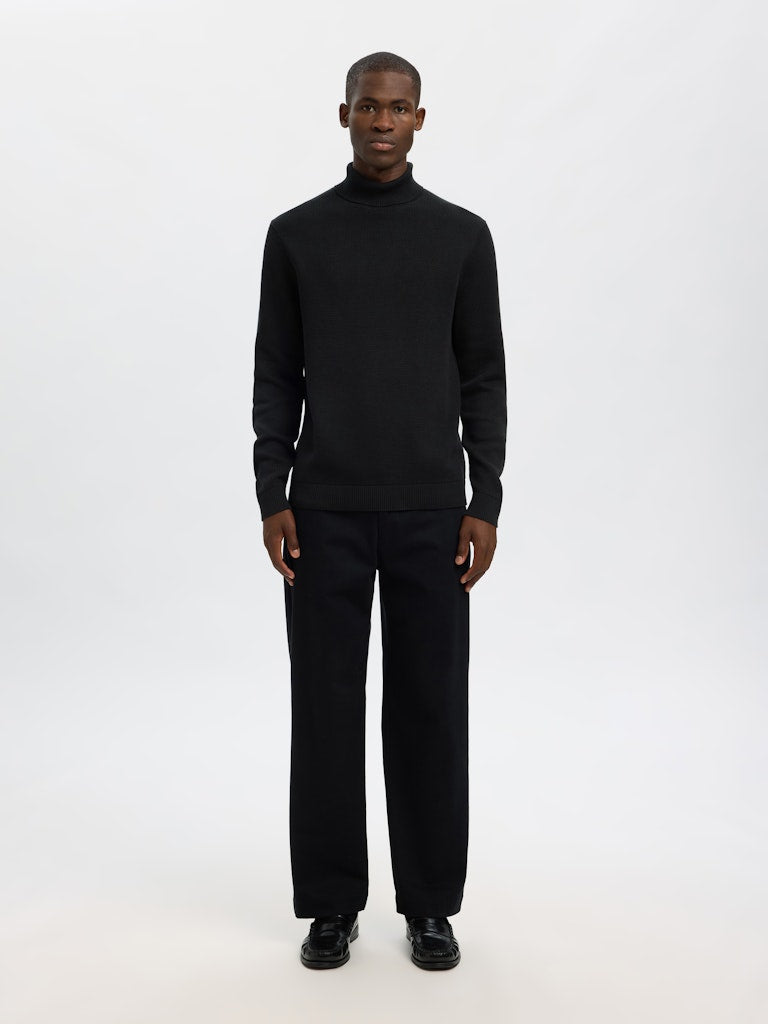 Slhdane LS Knit Structure Roll Neck Noos