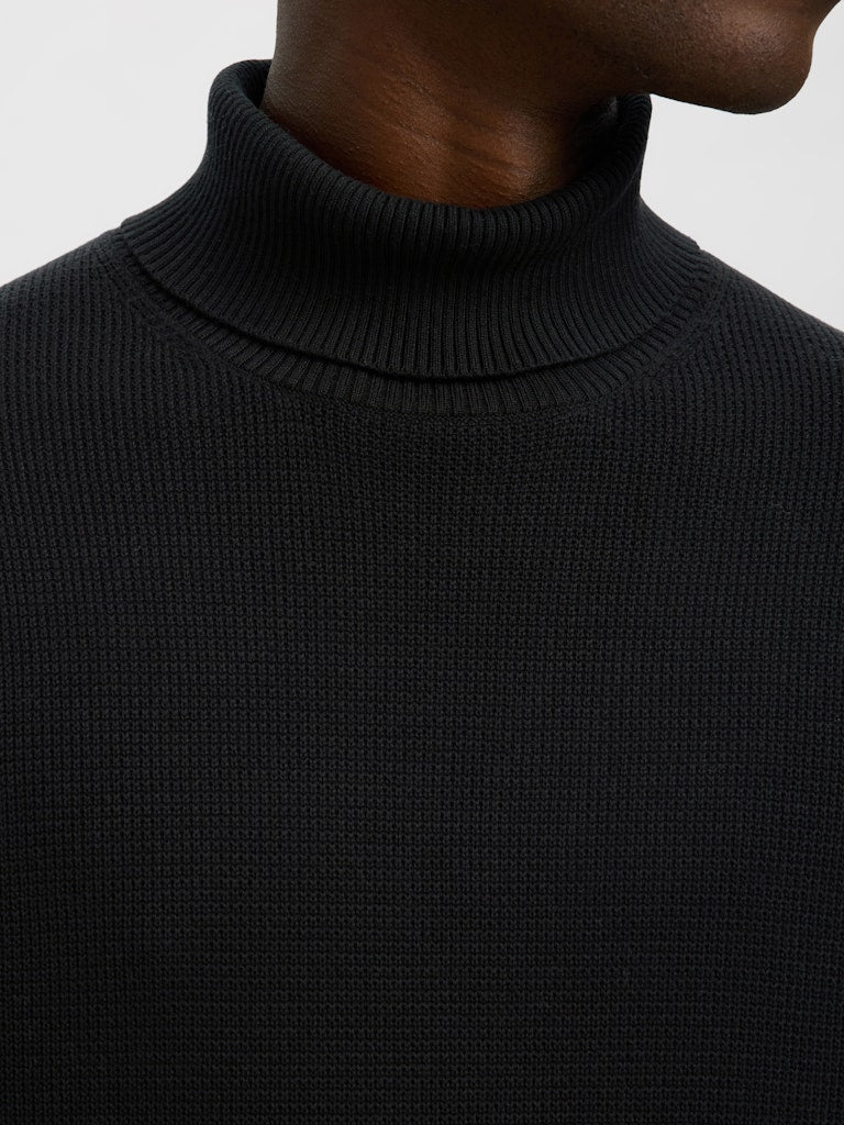 Slhdane LS Knit Structure Roll Neck Noos
