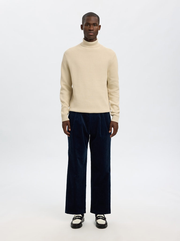 Slhdane LS Knit Structure Roll Neck Noos