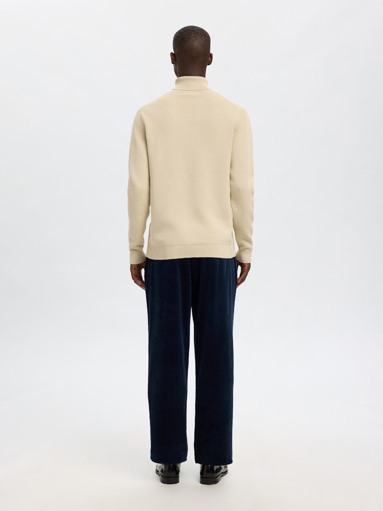 Slhdane LS Knit Structure Roll Neck Noos
