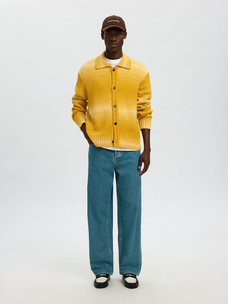 STRIK - Slhgaard LS Knit Relaxed Polo Cardigan - - Hr Ravn