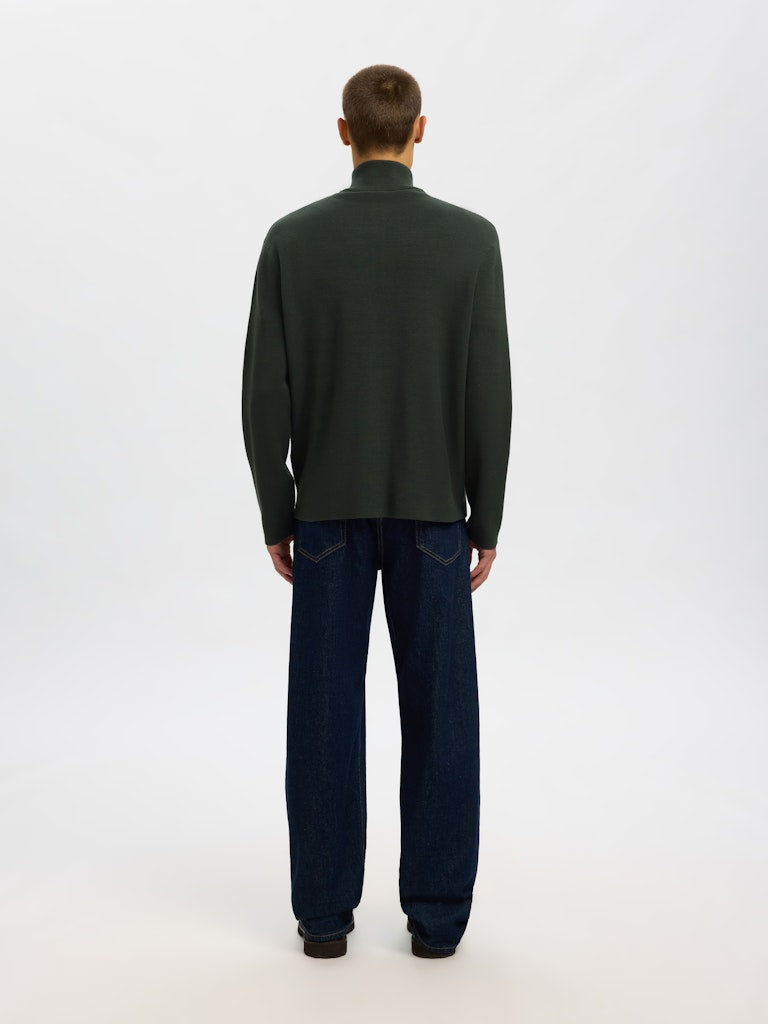 CARDIGAN - Slhteller FN Relaxed Zip Cardigan Noos - - Hr Ravn