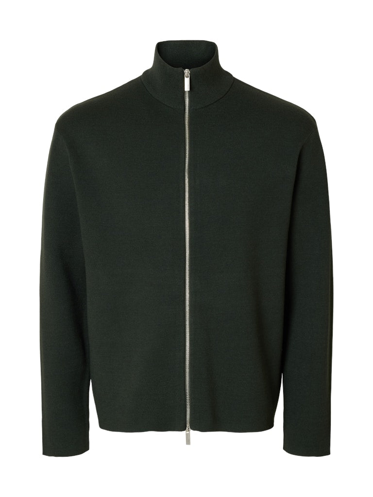 CARDIGAN - Slhteller FN Relaxed Zip Cardigan Noos - - Hr Ravn