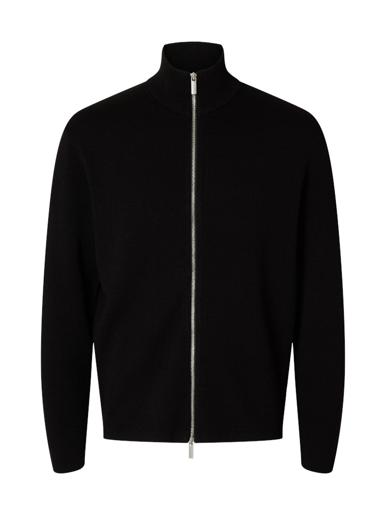 CARDIGAN - Slhteller FN Relaxed Zip Cardigan Noos - - Hr Ravn