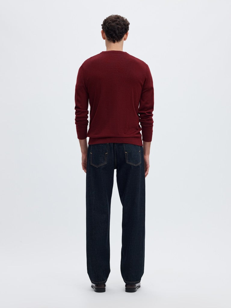 Slhtray Ls Knit Merino Crew Neck Noos
