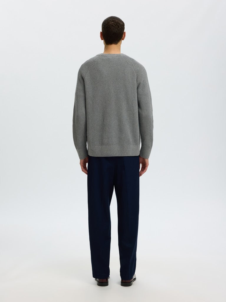 Slmbraun Knit Rlx Rib Crew Neck