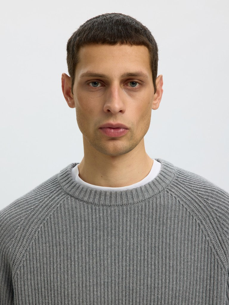 Slmbraun Knit Rlx Rib Crew Neck