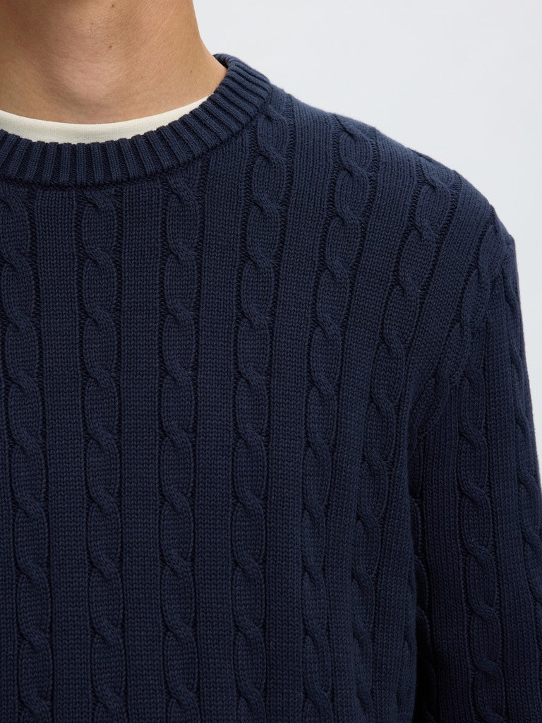 Slmbraun Knit Cable Crew