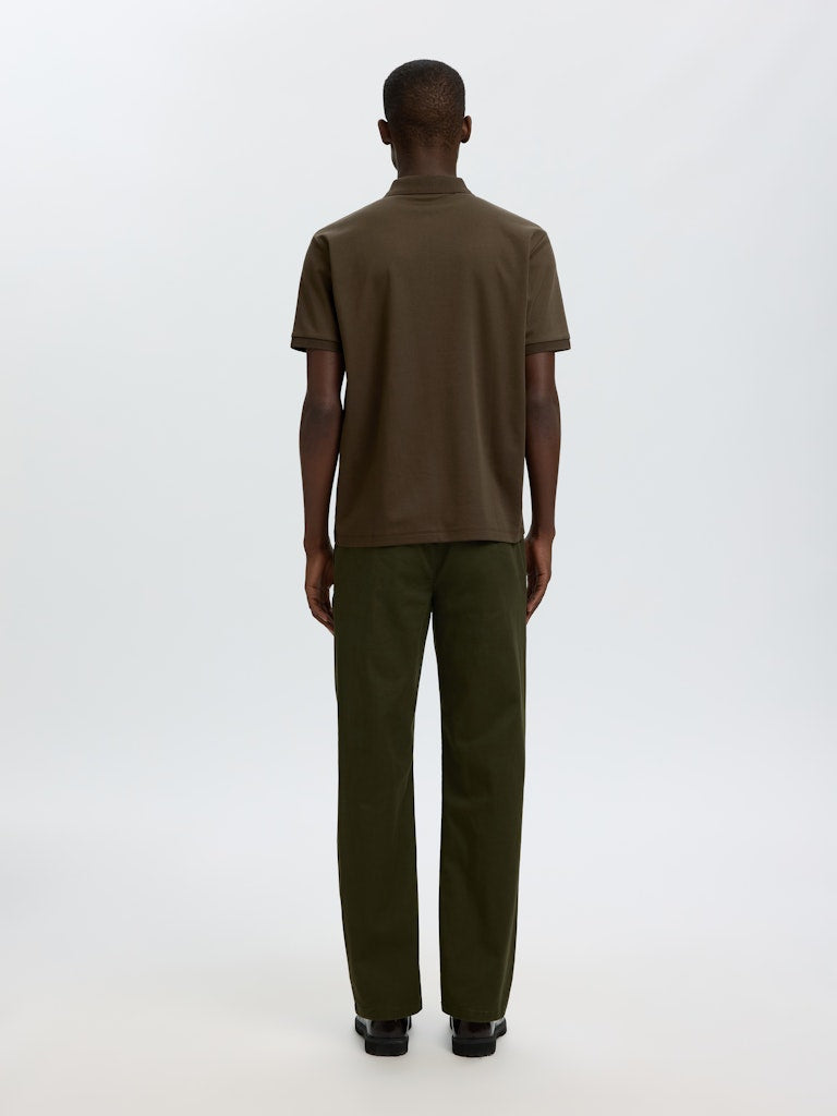 SlhFave Zip SS Polo
