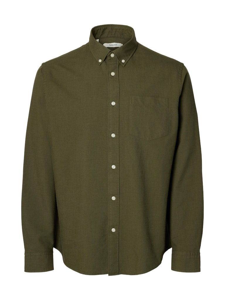 Slhregrick-Ox Shirt Ls Noos