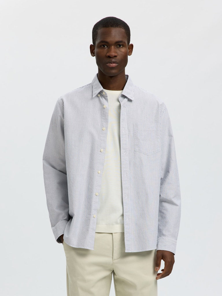 Slhregrick-Ox Shirt Ls Noos
