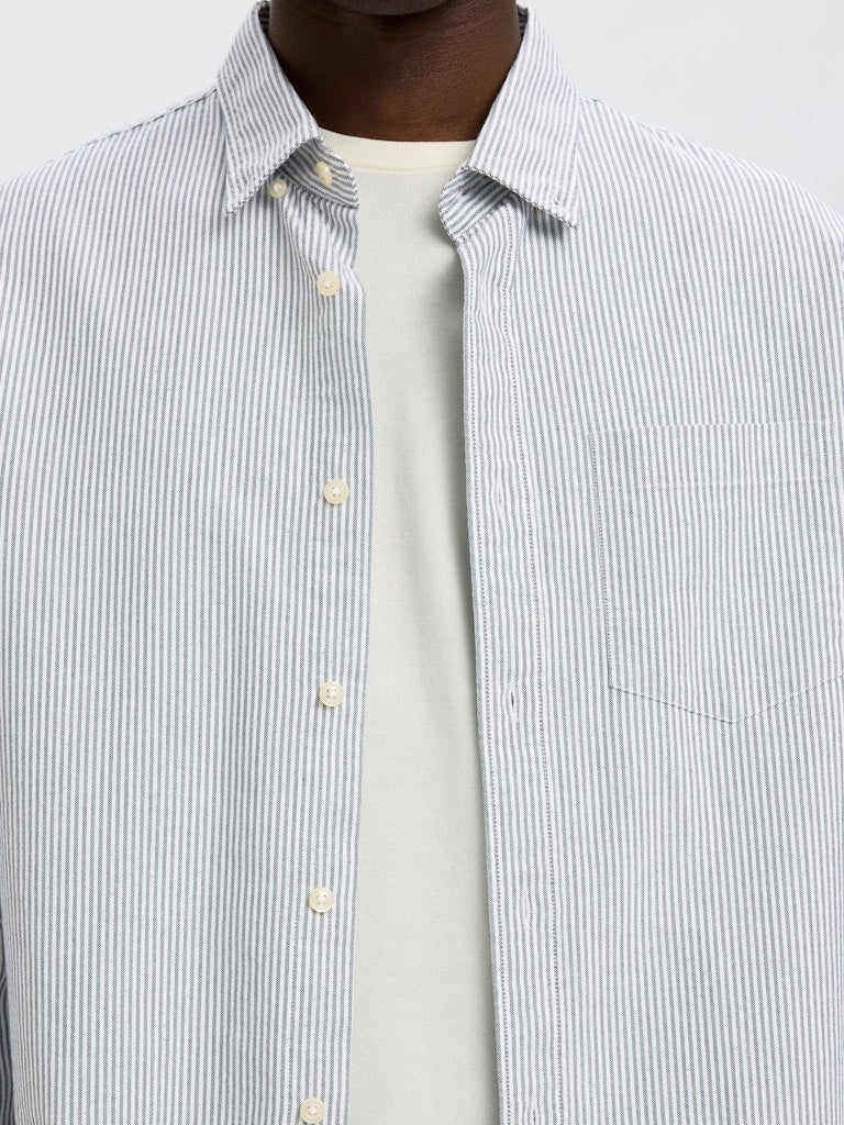 Slhregrick-Ox Shirt Ls Noos