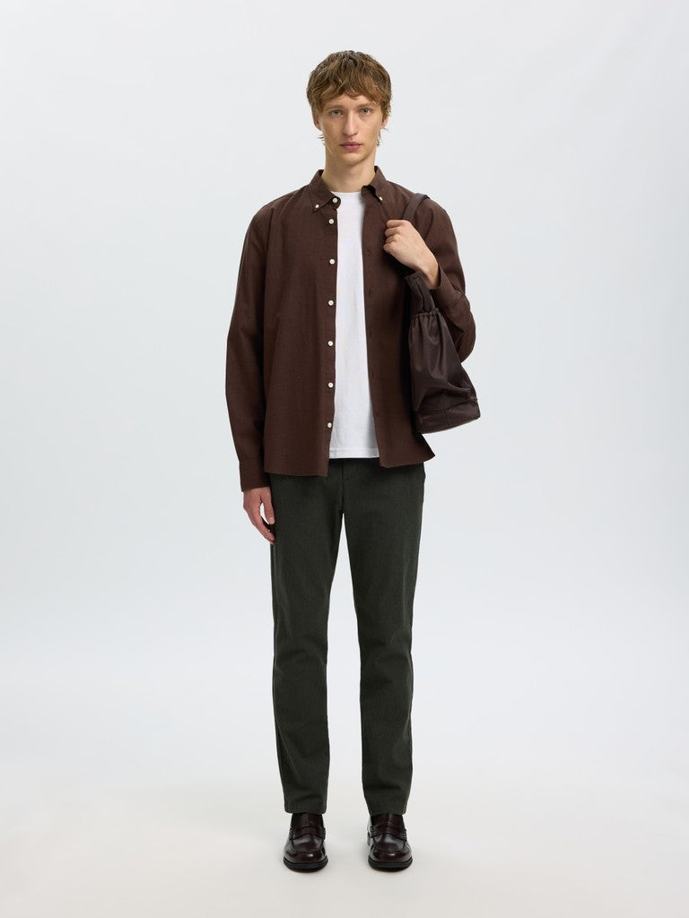 Slmcole-Jay Reg Melange LS Shirt