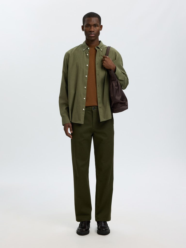 Slmcole-Jay Reg Melange LS Shirt