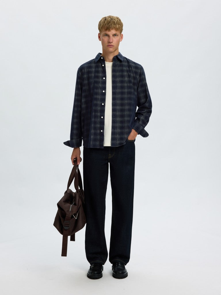 Slmregclaus Cord YD Check LS Shirt