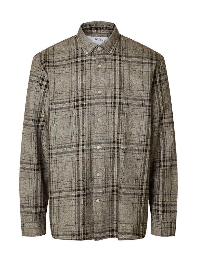 LANGE SKJORTER - Slhregnoah Mix Bdwn LS Shirt - - Hr Ravn