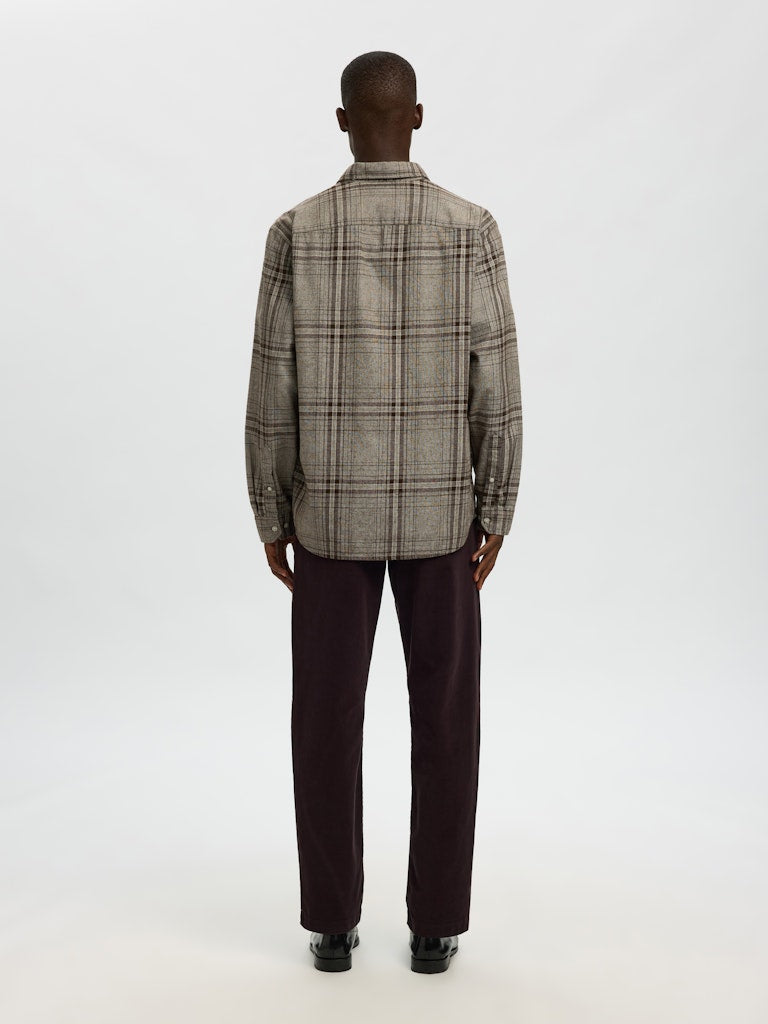 LANGE SKJORTER - Slhregnoah Mix Bdwn LS Shirt - - Hr Ravn