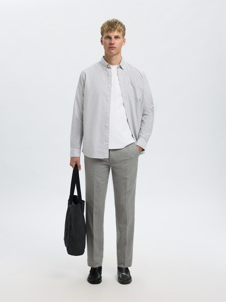Slh196-Straight Terry Wool Pant