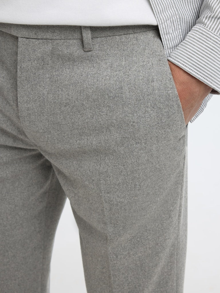 Slh196-Straight Terry Wool Pant