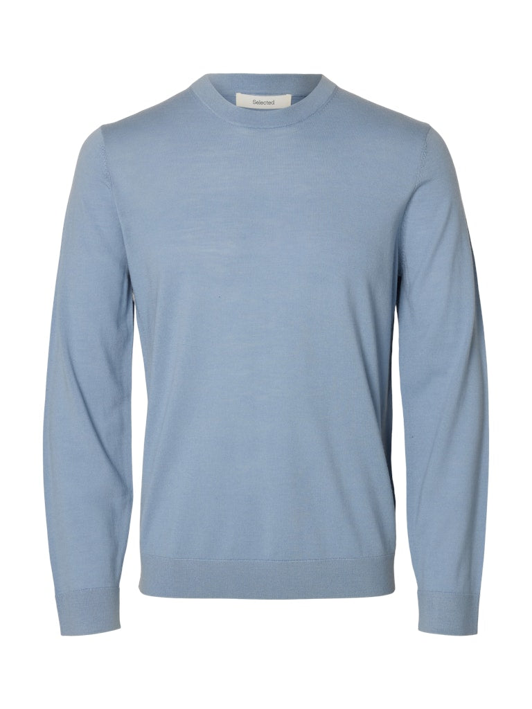 Slhtray Ls Knit Merino Crew Neck Noos