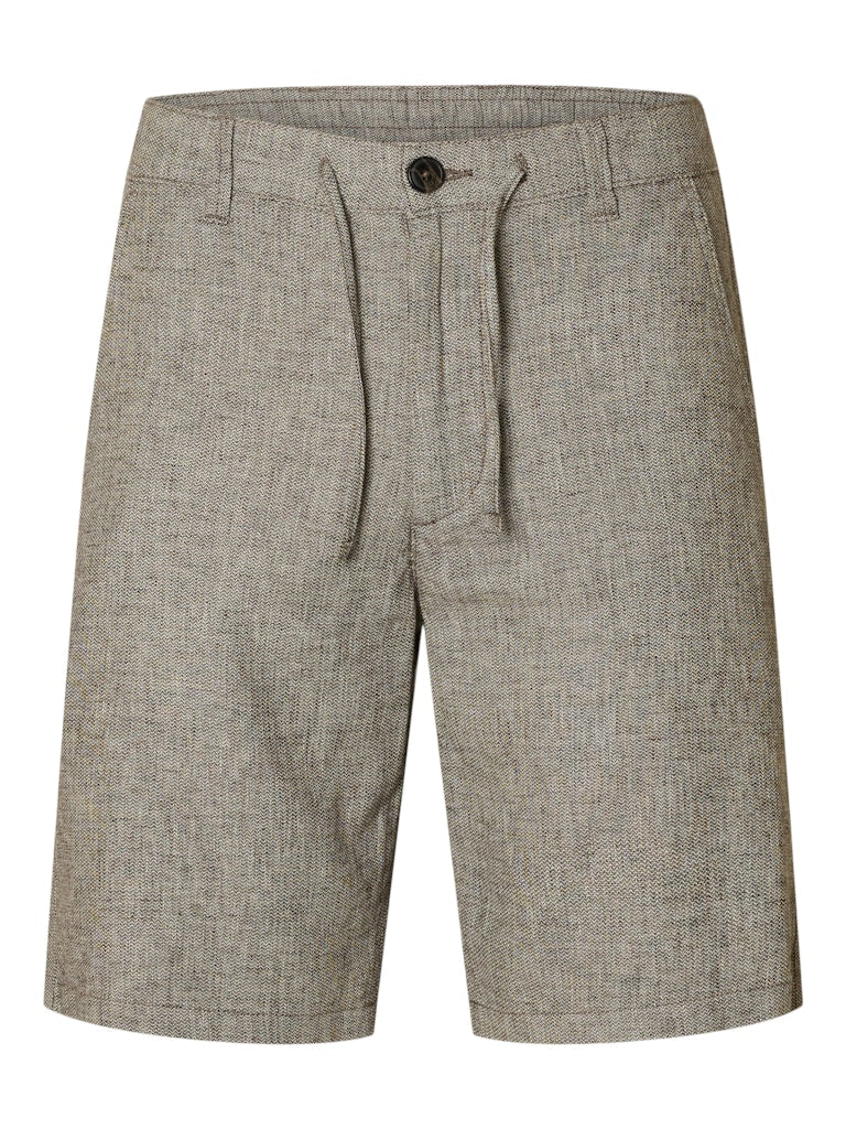 Slhregular-Brody Linen Bld Shorts Noos