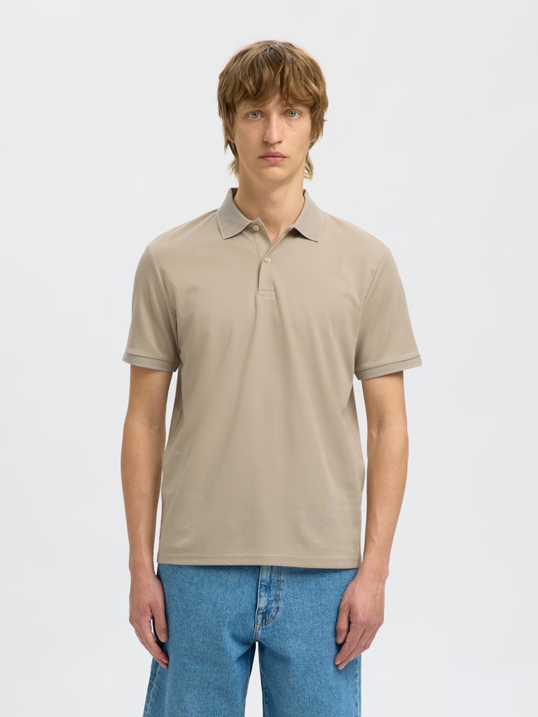 POLO - Slhfave Button SS Polo - - Hr Ravn