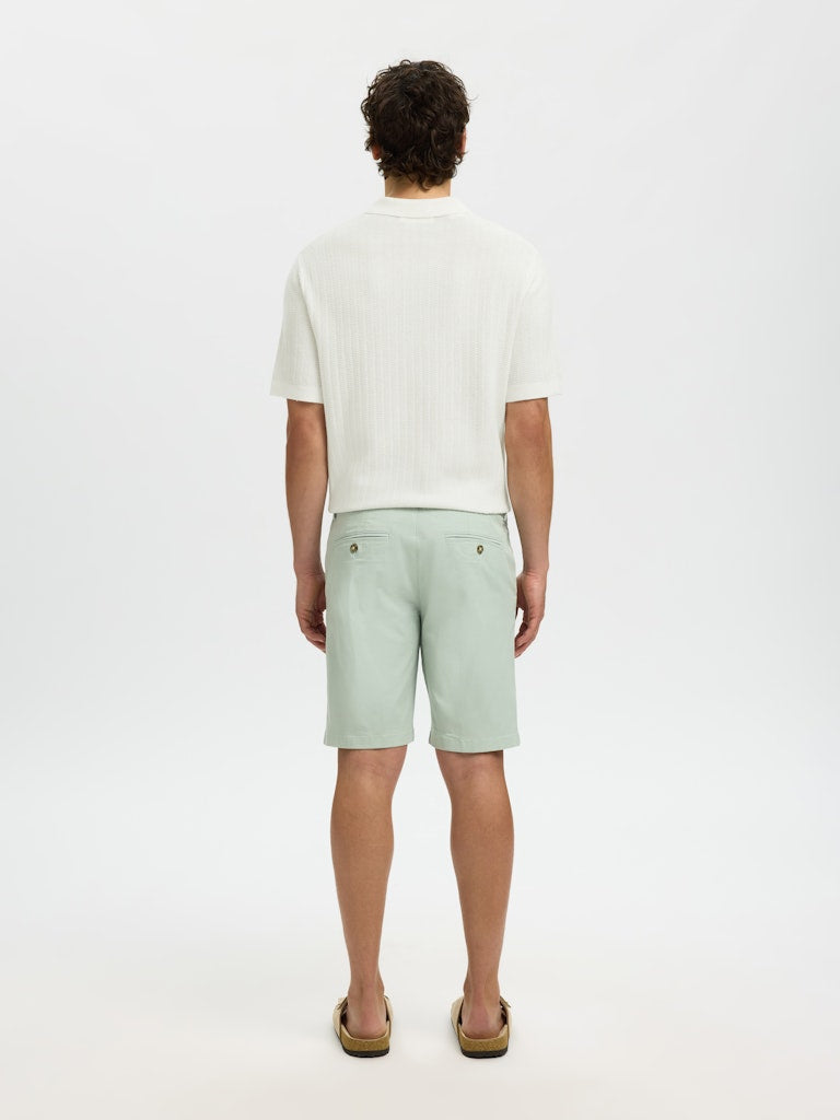 Slmcran SS Knit Structure Zip Polo