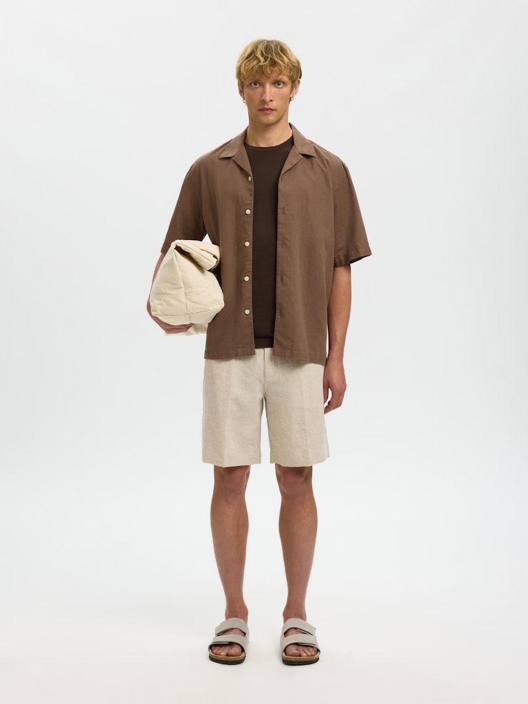 Slmregular-Leroy Linen Bld Shorts