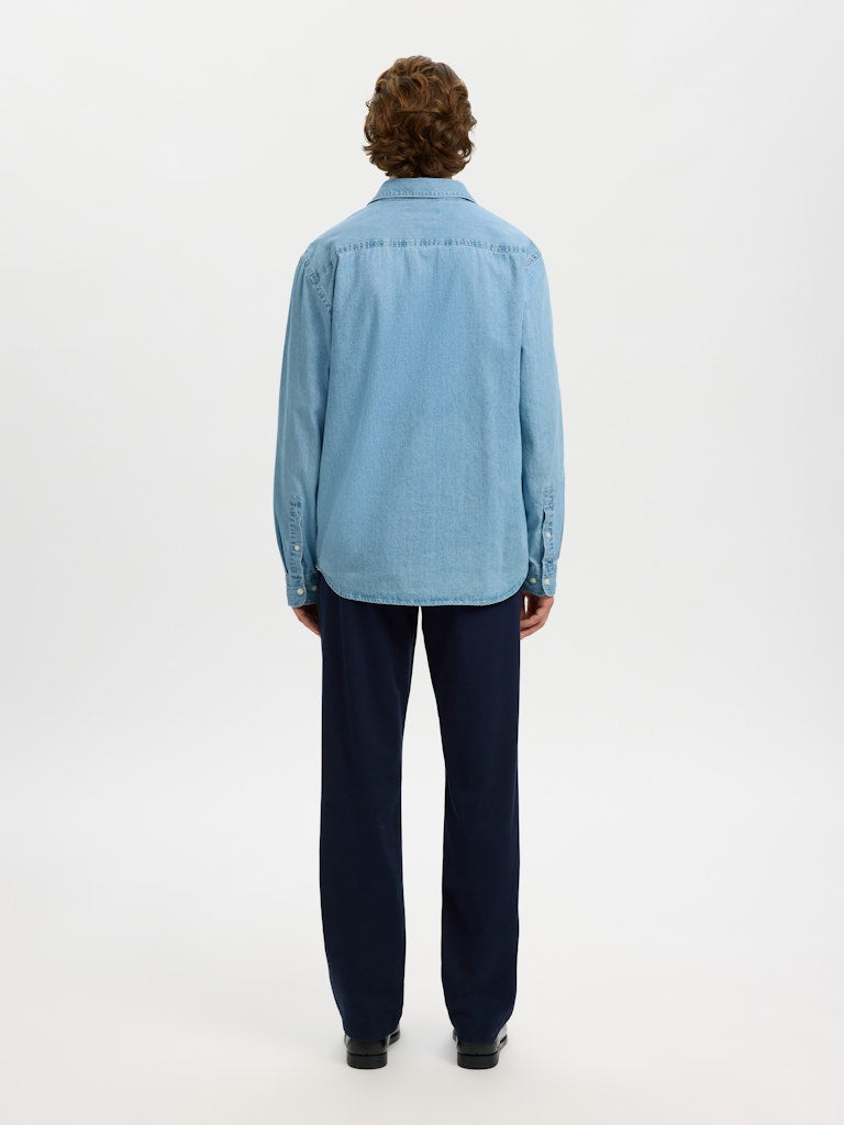 Slmregclaus Carlo Denim LS Shirt