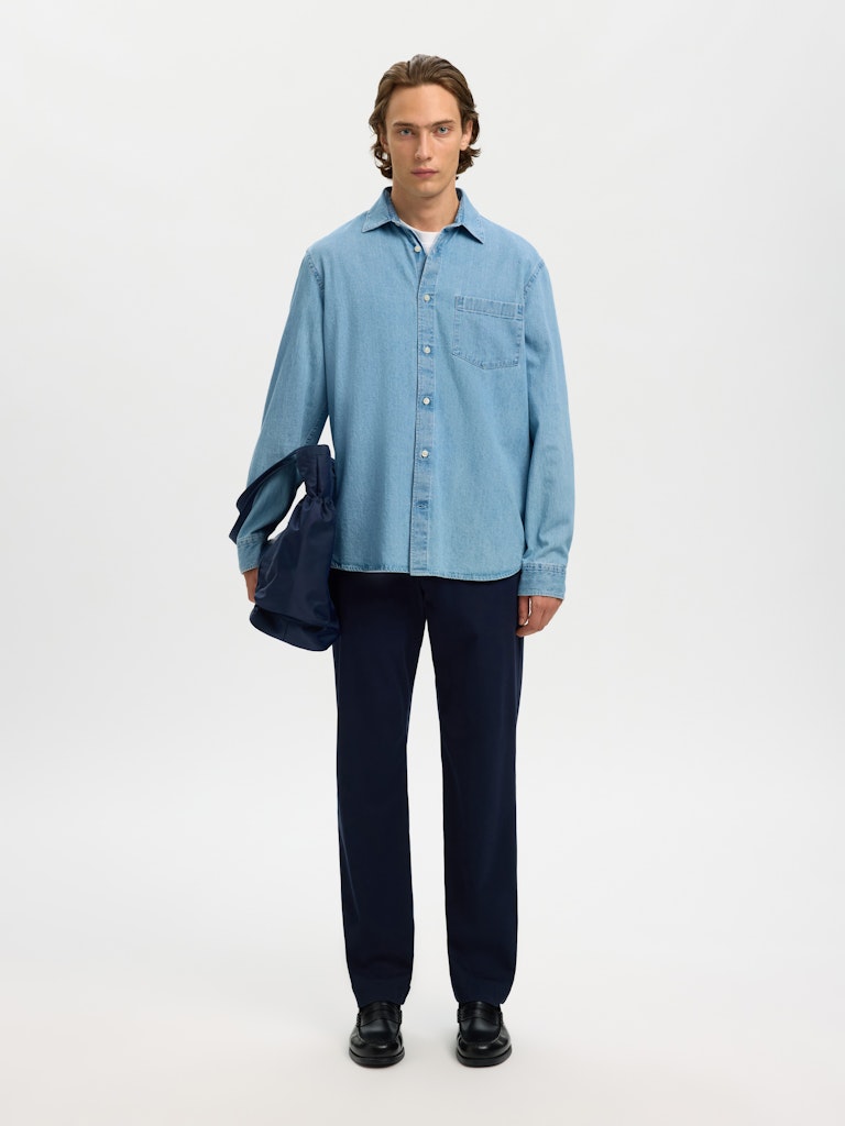Slmregclaus Carlo Denim LS Shirt