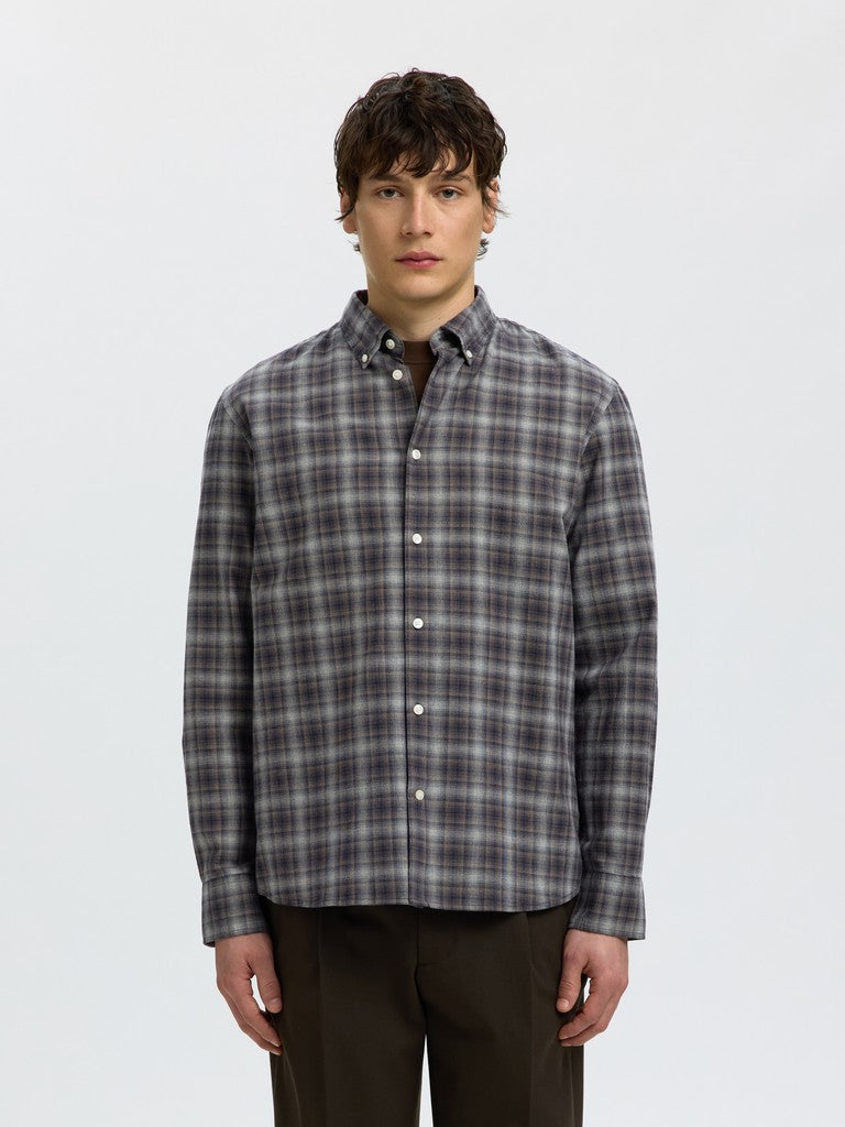 Slmcole-Jay Reg Melange LS Shirt