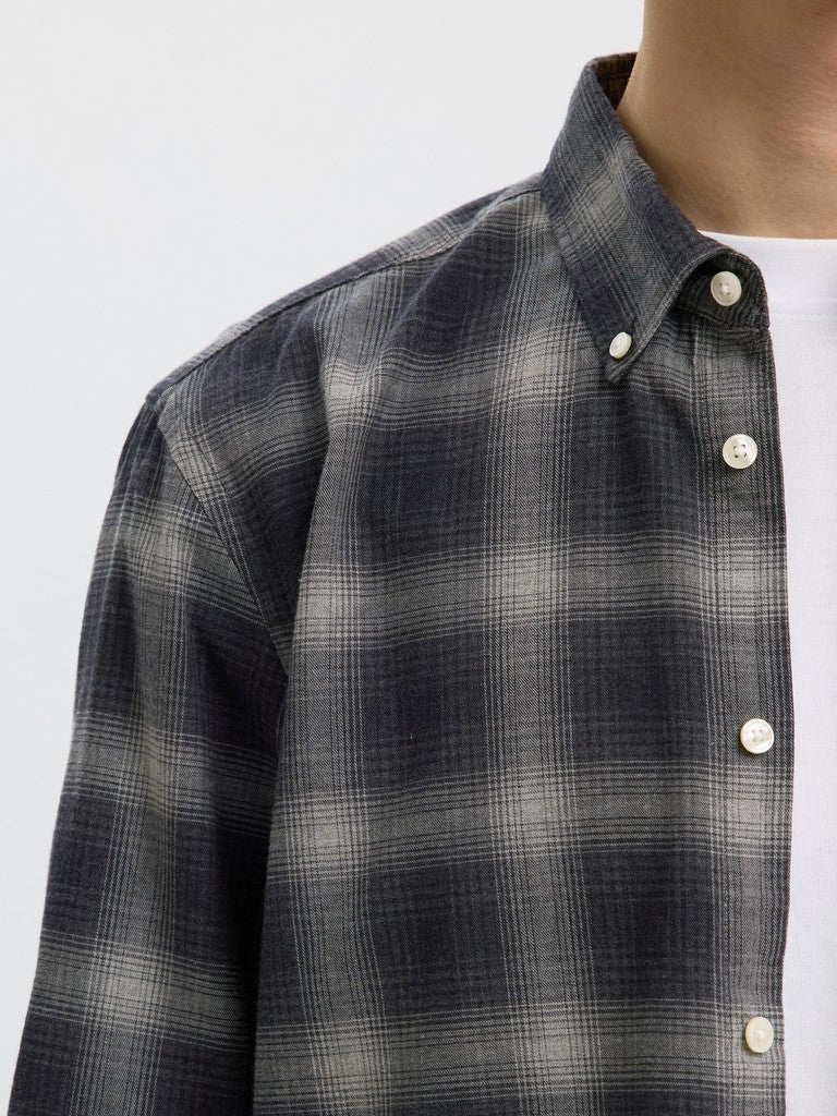 Slmcole-Jay Reg Melange LS Shirt