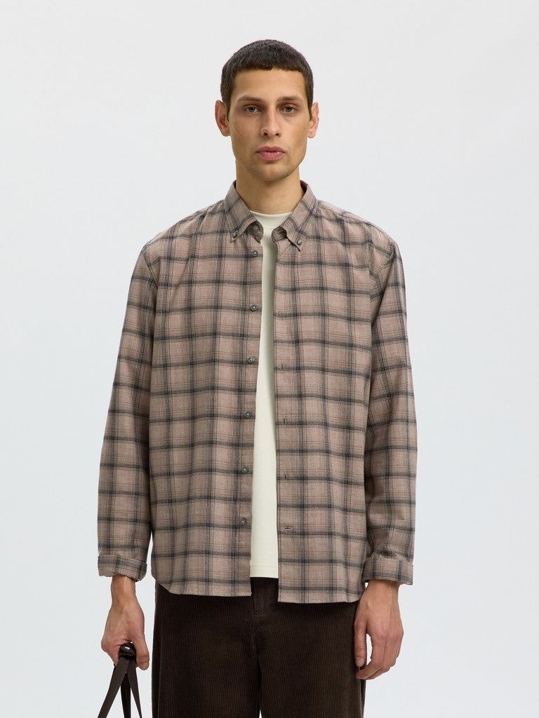 Slmcole-Jay Reg Melange LS Shirt