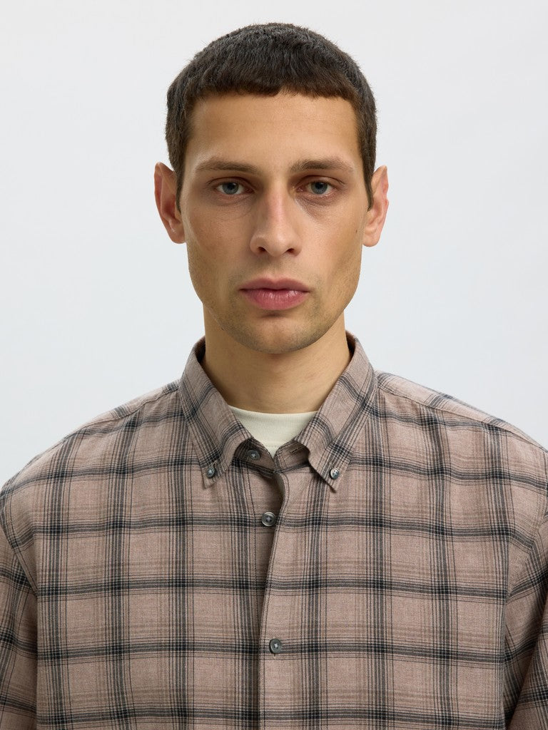 Slmcole-Jay Reg Melange LS Shirt