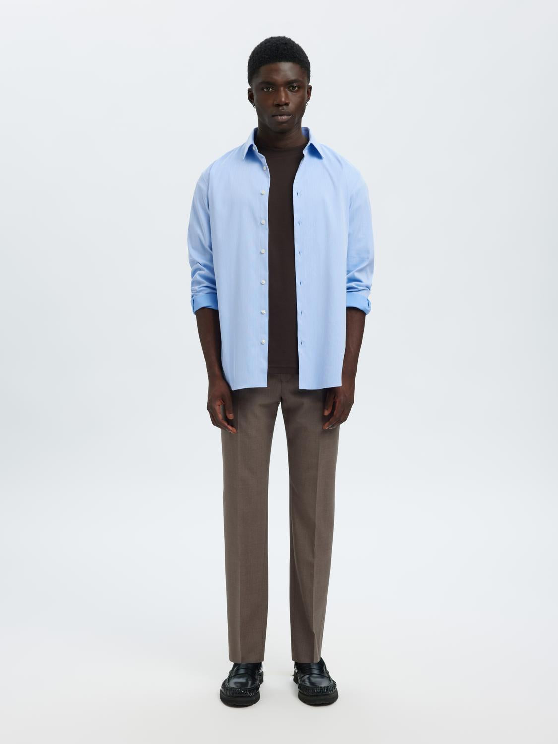Shirts - Slhslim-Performance Shirt Ls Noos - - Hr Ravn