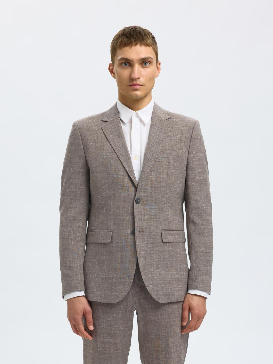 BLAZER - Slhslim-Oasis Linen Blz Noos - - Hr Ravn