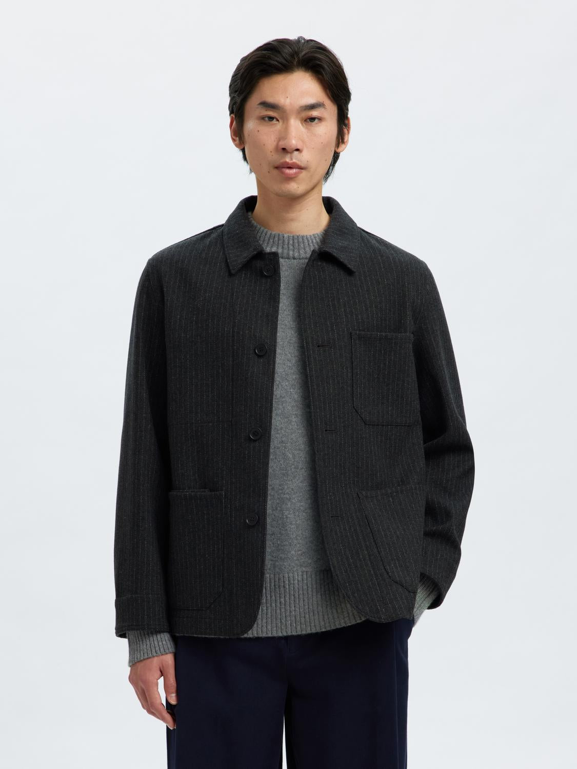 Blazers - Slh-Landon Wool Blend Hybrid Blazer Noos - - Hr Ravn