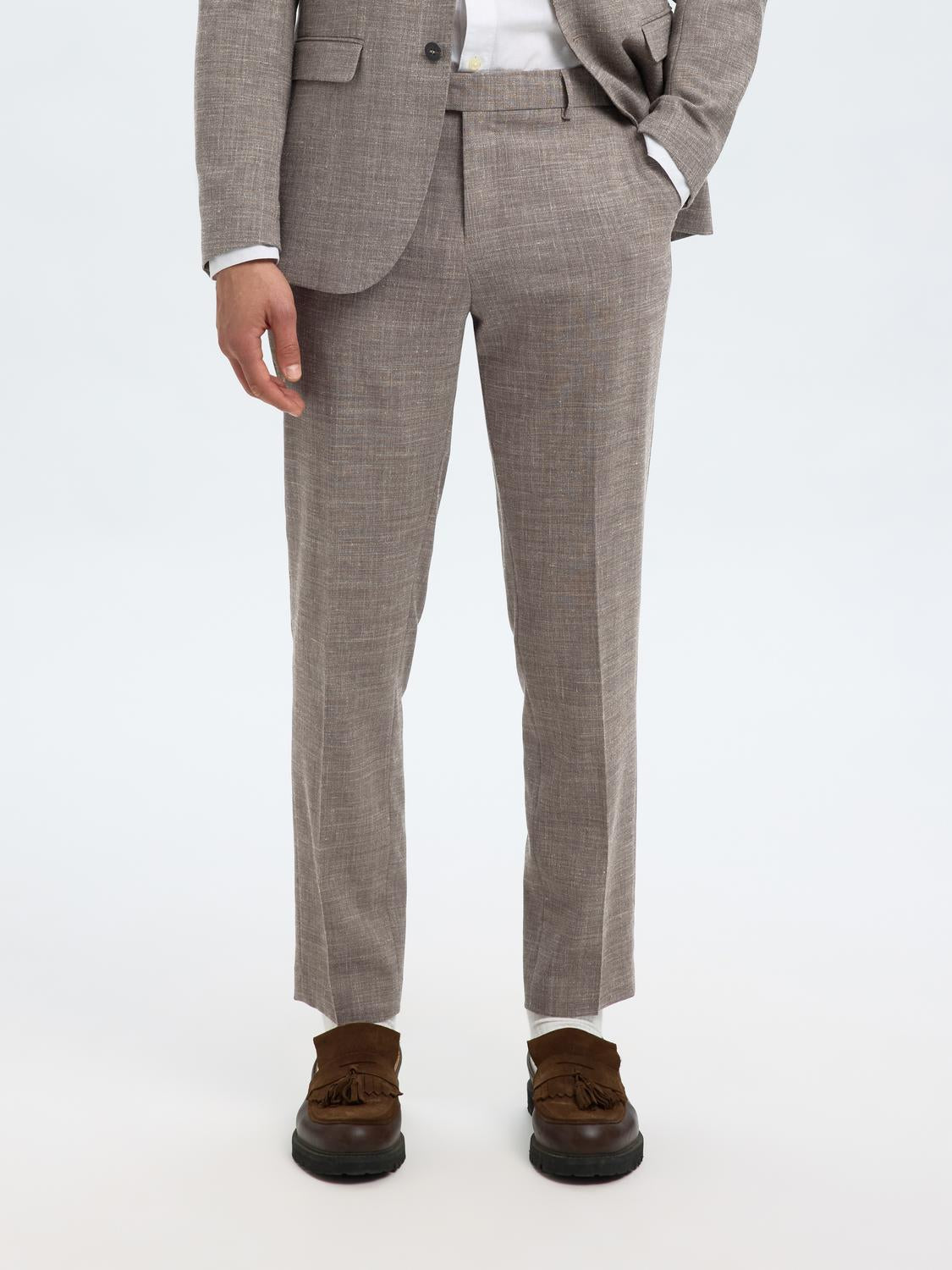 BUKSER - Slhslim-Oasis Linen Trs Noos - - Hr Ravn